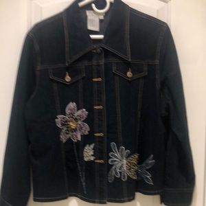 Great Cavalier Jean Jacket with Embelishments SIZE L